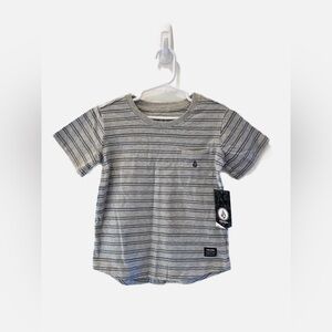 Volcom Kids Gray Striped Tee - 4T
